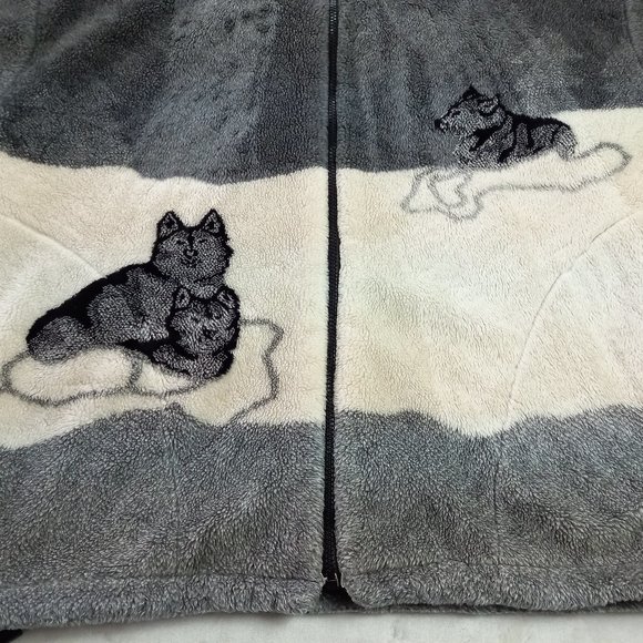 Vintage Milton Zip Fleece Arctic Wolves Jacket (2XL) - Picture 7 of 10